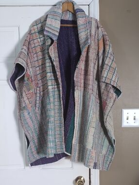 Sapana Patchwork Vintage Blanket Coat